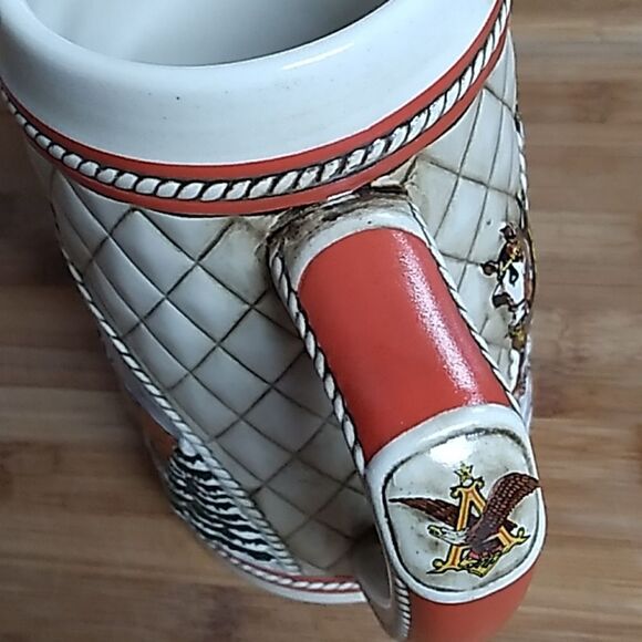 Budweiser vintage 1985 Anheuser-Busch Inc Clydesdales Ceramarte beer ste… - Picture 7 of 12